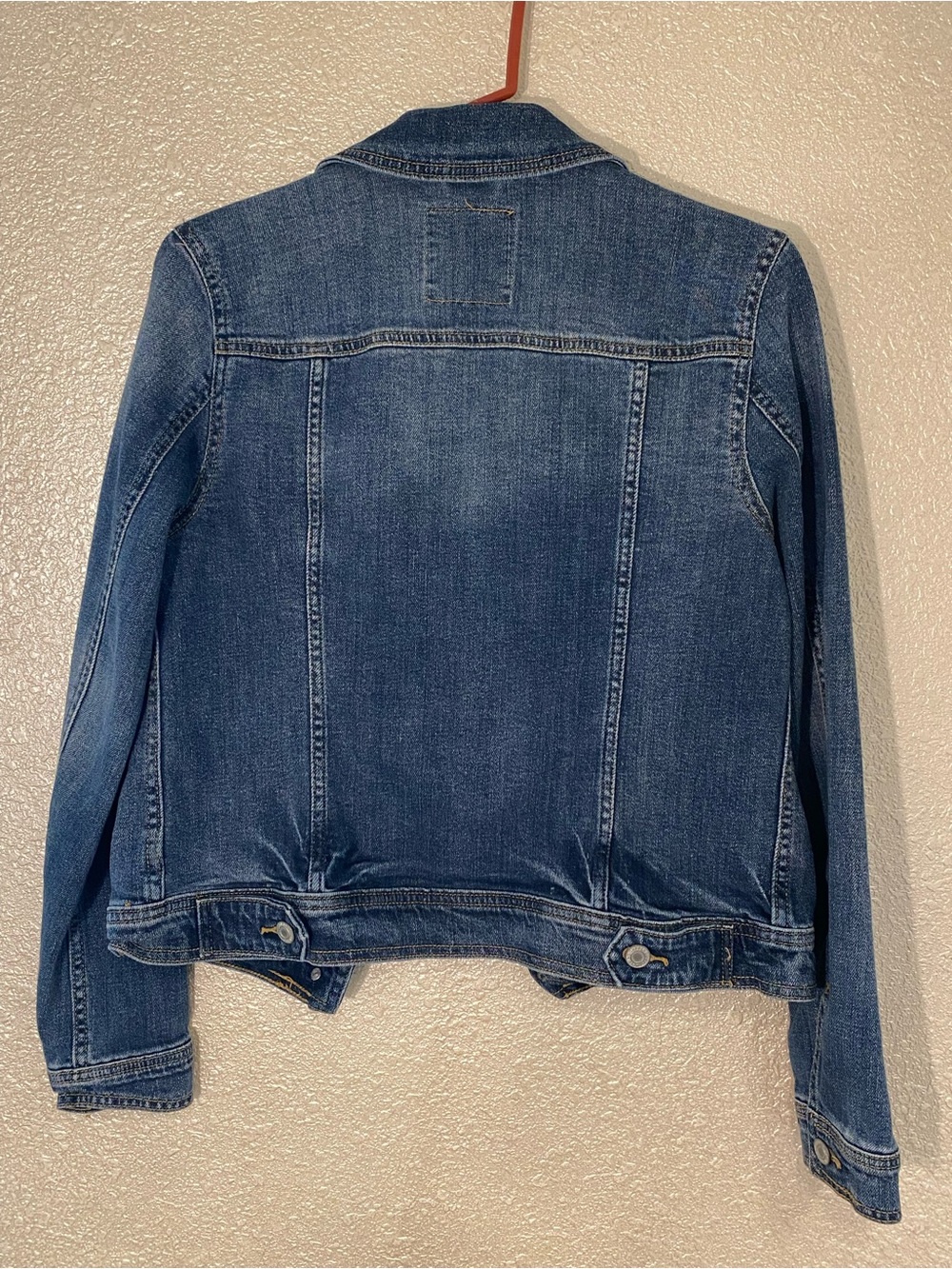 Mossimo Supply Co. Medium Blue Distressed Denim Jacket - Picture 2 of 4